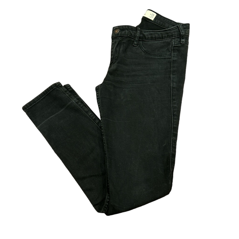 Hollister Black Skinny Jeans Stretchy Jegging Jean Size 3S W26 W27